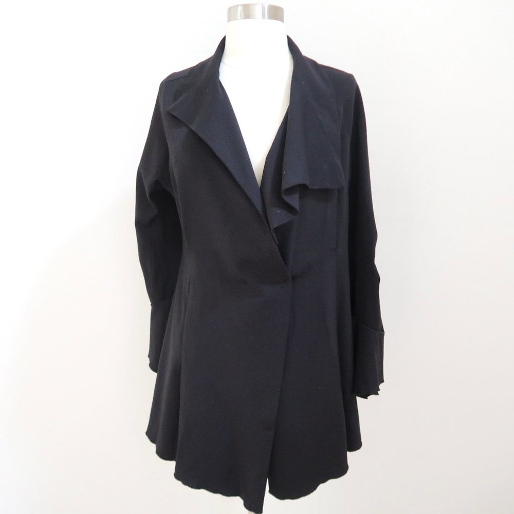 MIEKO MINTZ Asymmetric Draped Jacket sz 2 M Art to wear